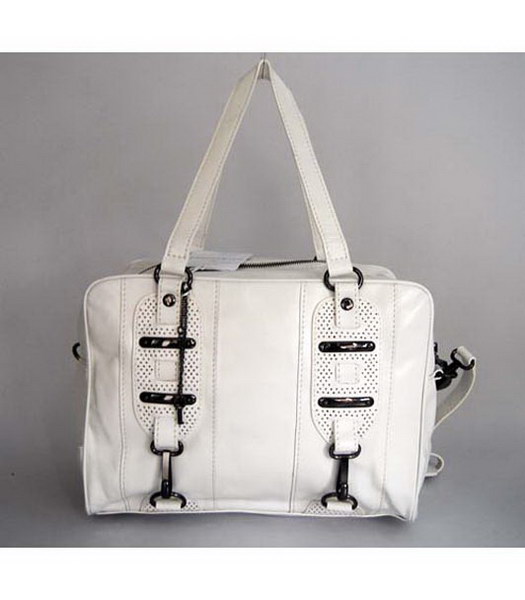 Balenciaga bianco borsa del cuoio genuino